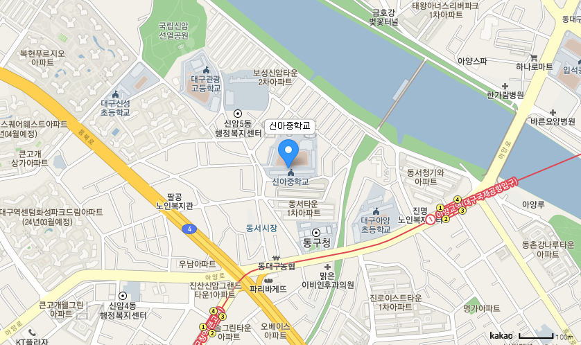 학교 찾아오시는 길 지도
